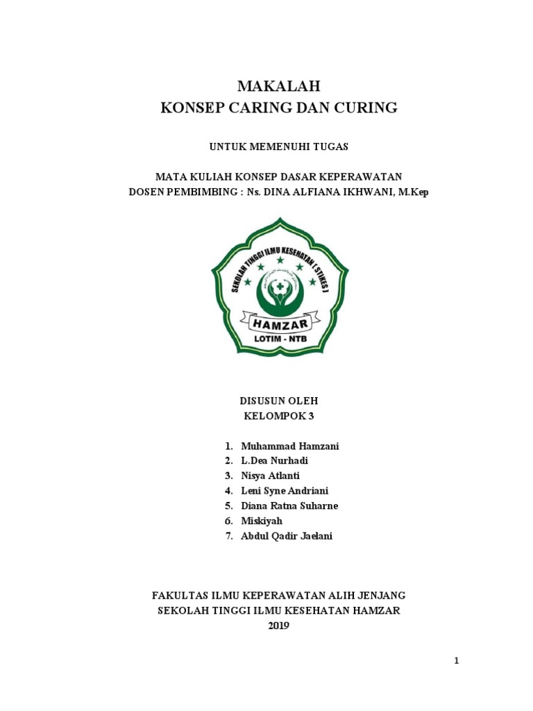 Makalah Perbedaan Konsep Caring Dan Curing Pdf