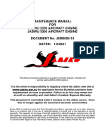 Maintenance Manual FOR Jabiru 2200 Aircraft Engine Jabiru 3300 Aircraft Engine DOCUMENT No. JEM0002-10 DATED: 1/2/2021