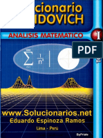 Solucionario de Demidovich Analisis Matematico II