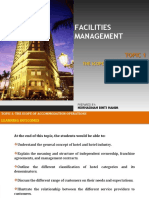 Facilities Management: Topic 1