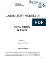 Laboratory Module 06:: Work, Energy & Power