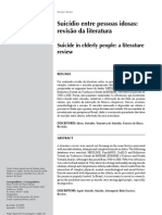 Suicidio Entre Pessoas Idosas Revisao Da Literatura