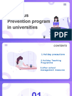 New Virus Prevention Program in Universities