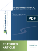 MPF FEATURED ARTICLE - How To Become An Inclusive Leader - HBR - 4-19-19