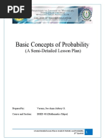 Basic Concepts of Probability: (A Semi-Detailed Lesson Plan)