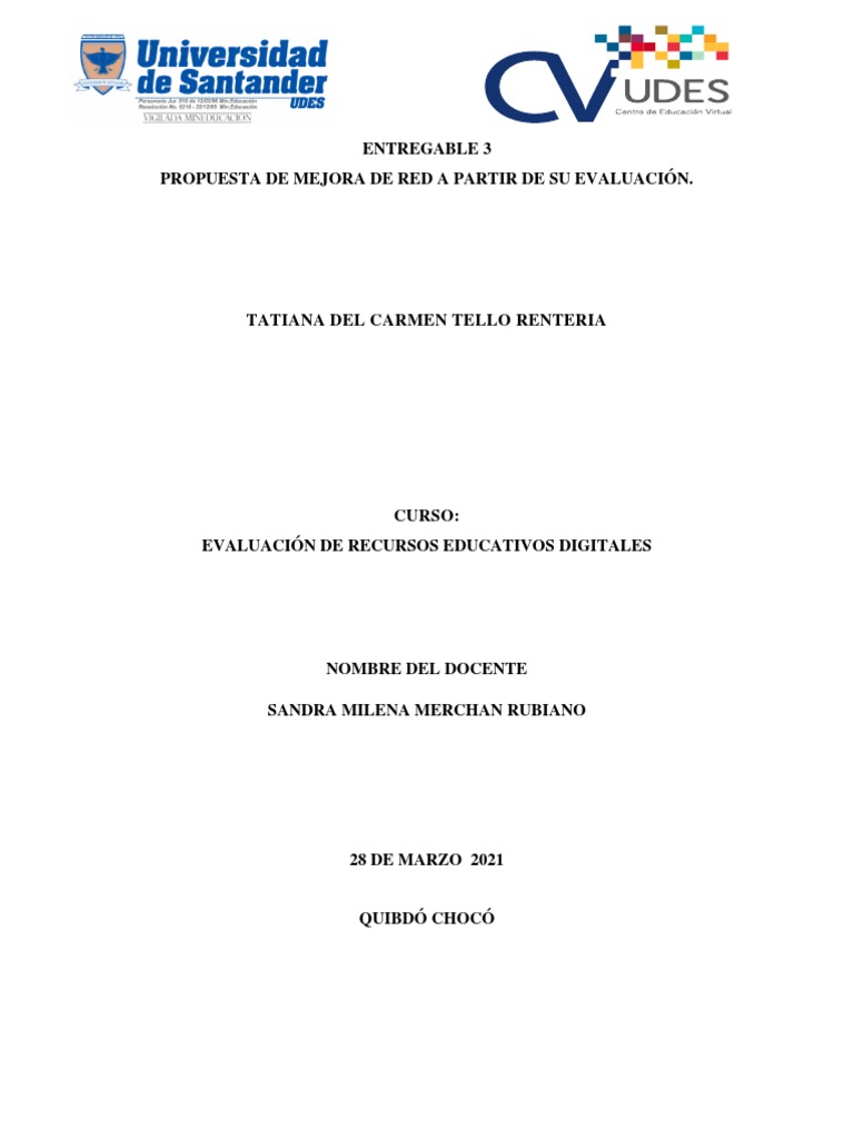 Mejora de Red Educativa Digital | PDF | Evaluación | Internet