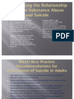 Assessment and care of adults at risk for Suicide