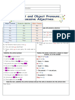 Subject and Object Pronouns. Possessive Adjectives.: Basic English Level 2