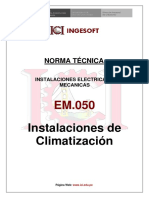 EM.050 - Instalaciones de Climatizacion