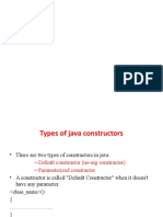 Types of Java constructors