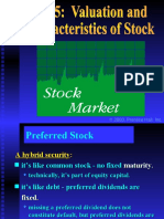 5 Valuation and Charecteristics of Stock
