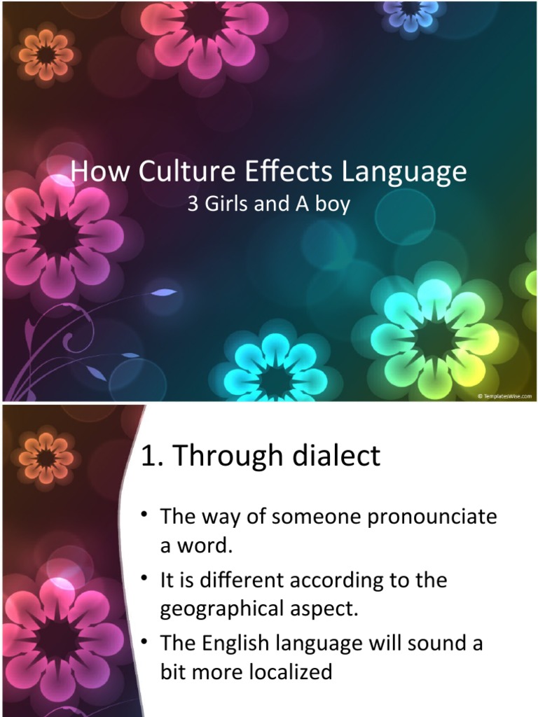 How Culture Effects Language | PDF