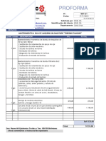 Proforma 81-21 Mantenimiento A Sala de Maquina Kalomai Park Toboban Familiar