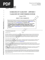 Guidelines On Validation - Appendix 5 Validation of Computerized Systems