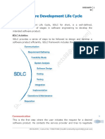 Software Development Life Cycle: SDLC Activities