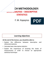 09 - Data Analysis - Descriptive Statistics