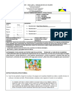 Guía 1 Integrado de Español, Inglés y Plan Lector 3°. Primer Periodo