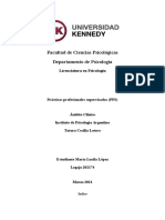 Informe Sobre Practicas Profesionales Ambito Clinico Universidad Kennedy