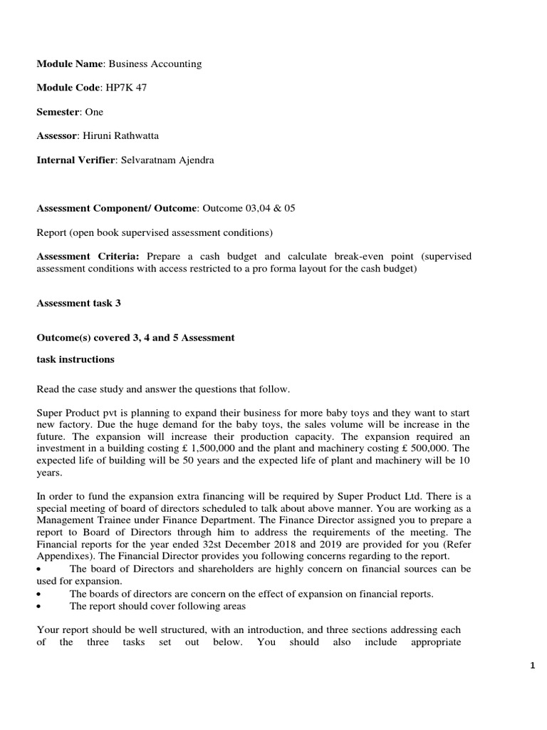 Business Accounting (LO 03,4,5) - Alternative Assessment | PDF | Equity ...