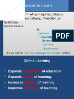 Welcome To Slauele: It's An Online Learning Management System (LMS) - It's An Online (LMS)