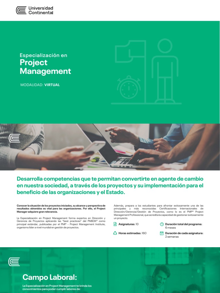 E Project Management | PDF | Gestión de proyectos | Profesional en el ...