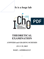 Life Is A Huge Lab: Answers and Grading Schemes JULY 25, 2015 Baku, Azerbaijan