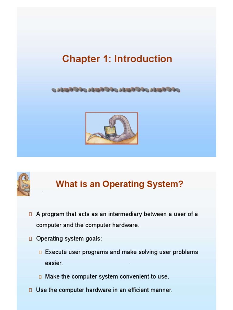 Slides Ch1 Basics Overview of Operating Systems | PDF | Process ...