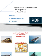 Logistics/Supply Chain and Operation Management