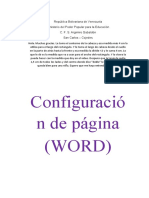 Configuración de Página