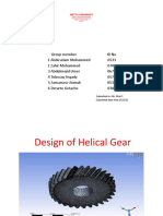 Group 3 Design of Helical Gear. (Autosaved)
