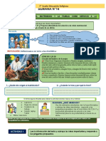 5° Semana 14 Ficha de Actividad