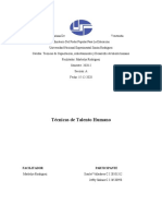 Cuadro Comparativo de La Unidad I, II, III de Técnicas de Talento Humano