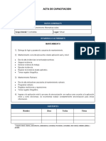 Acta Capacitacion Mantenimiento