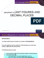 Significant Figures and Decimal Places