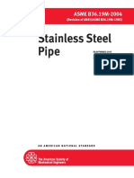 ASME 36.19M-2004 Stainless Steel Pipe