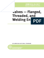 ASME B16.34-2017 Valves-Flanged, Threaded, And Welding End