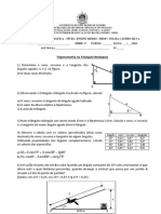 Exercicios - Trigonometria No Triangulo Retangulo