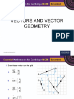 Vectors and Vector Geometry