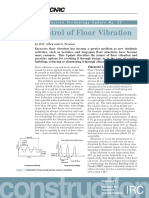 Floor vibrations