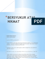 Bersyukur Atas Nikmat