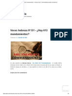 ¿Hay 613 Mandamientos - Hebrew Voices - NehemiasWall - Commuro de Nehemia