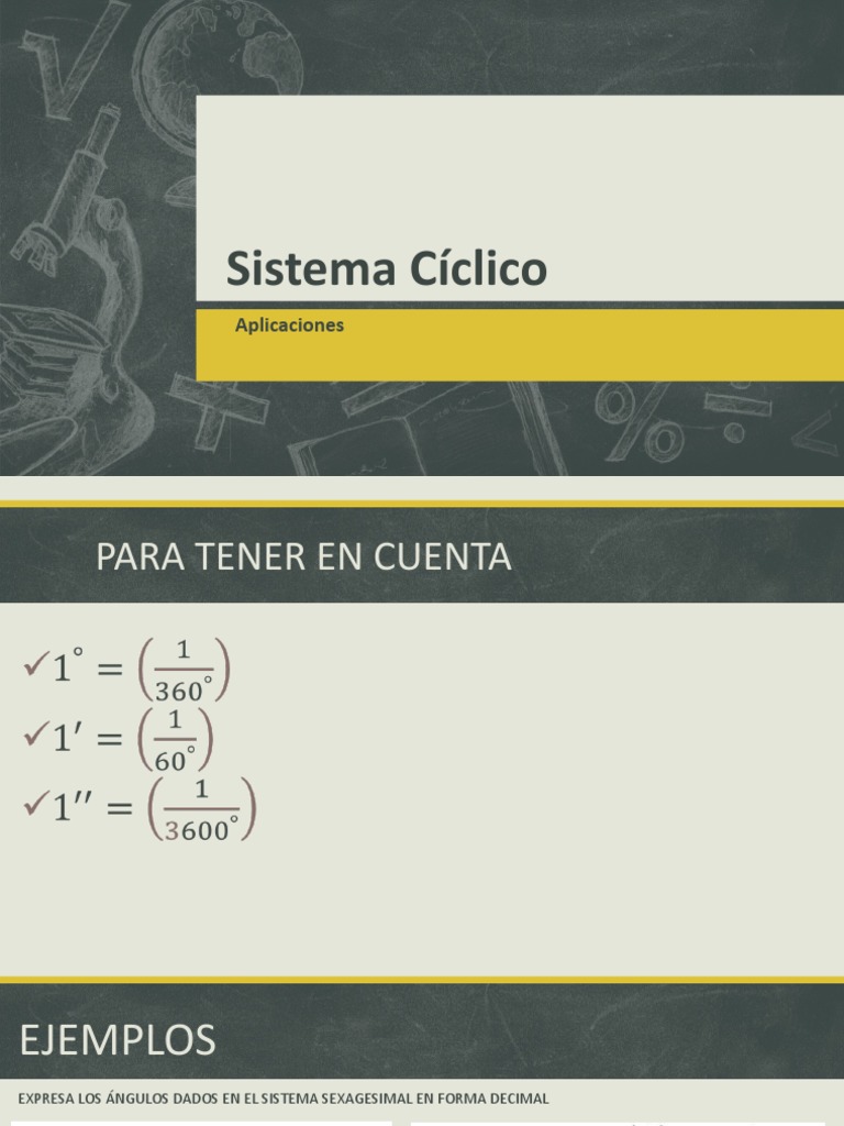 Sistema Cíclico y Conversión de Ángulos | PDF