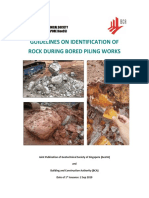 Guidelines on Identification of Rocks During Bored Piling Works