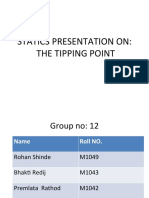 Statics Presentation On: The Tipping Point