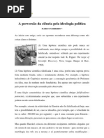 A perversão da ciência pela ideologia política