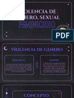 Violencia de Genero, Sexualy Feminicidio