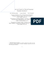 Time, Tense and Aspect in Natural Language Database Interfaces