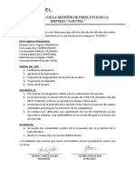 Acta #010 de La Reúnion de Directivos de La Empresa