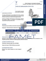 FICHA TÉCNICA ABRAZADERA STRUT STD