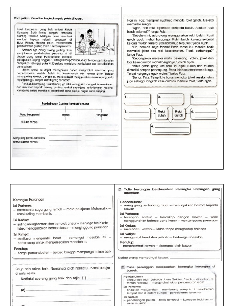 Latihan Penulisan 1 | PDF | Seni & Disiplin Bahasa | Kajian Bahasa Asing